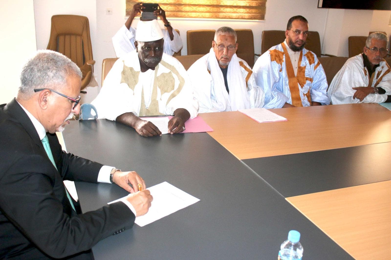 AUDIENCE ACCORDEE PAR MONSIEUR LE MINISTRE DE L’AGRICULTURE ET DE LA SOUVERAINETE ALIMENTAIRE AU BUREAU EXECUTIF DE LA FEDERATION MAURITANIENNE DE L’AGRICULTURE — photo 1